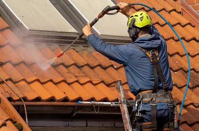Démoussage et hydrofuge de toiture à Thuir